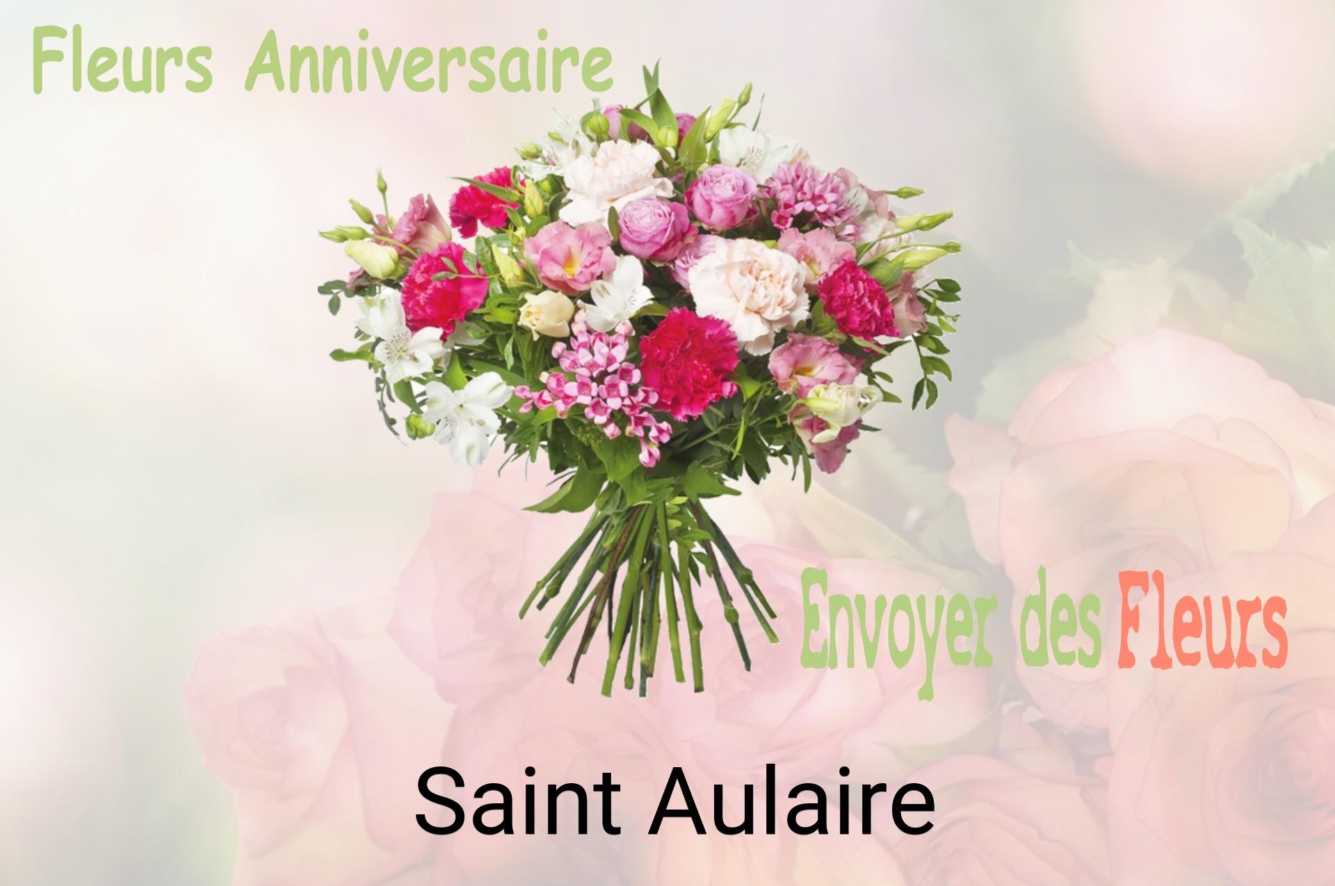 Bouquet de fleurs d’anniversaire livré à Saint-Aulaire