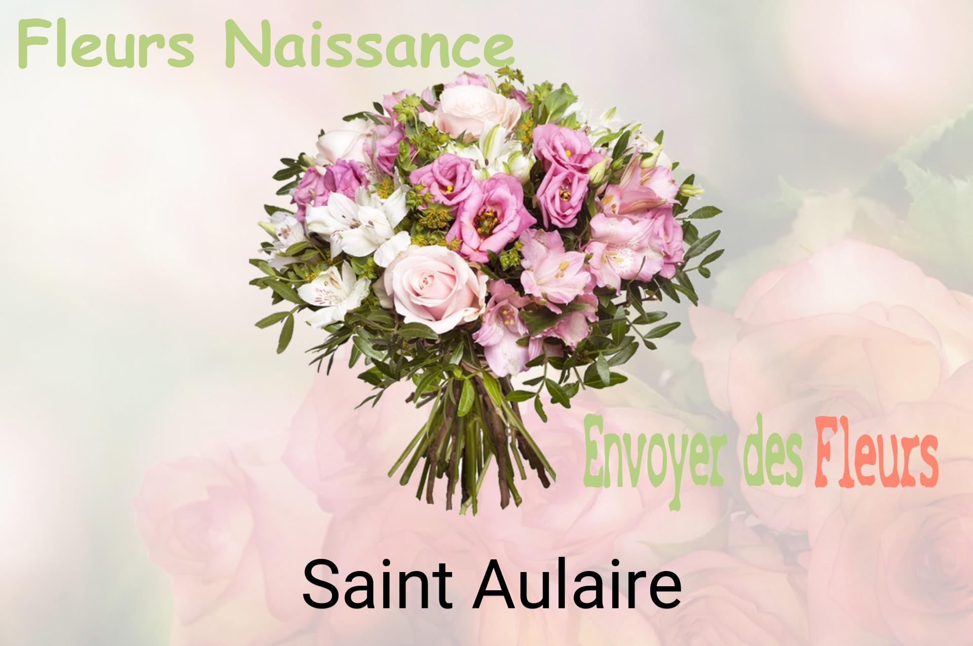Bouquet de fleurs de naissance livré à Saint-Aulaire